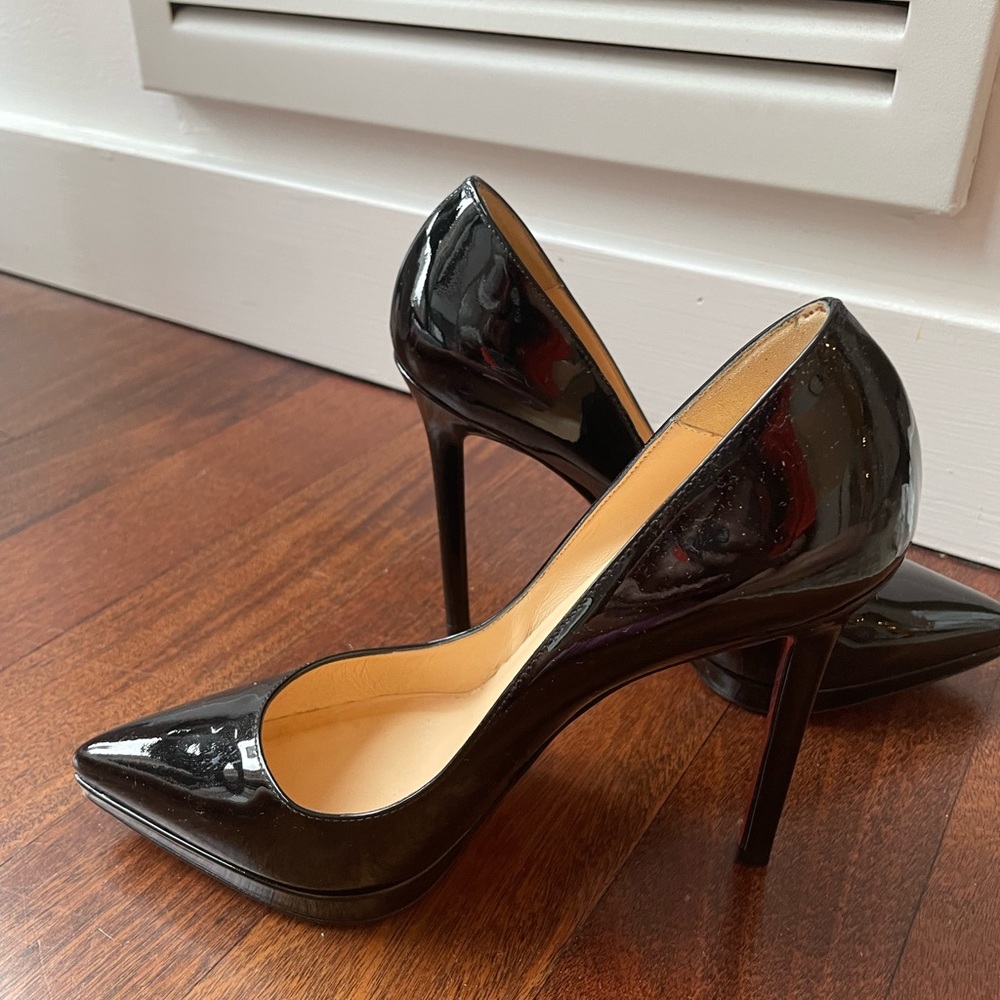 Christian Louboutin Pigalle Plato 120 mm Size 38. Sole protection added. - Picture 2 of 8
